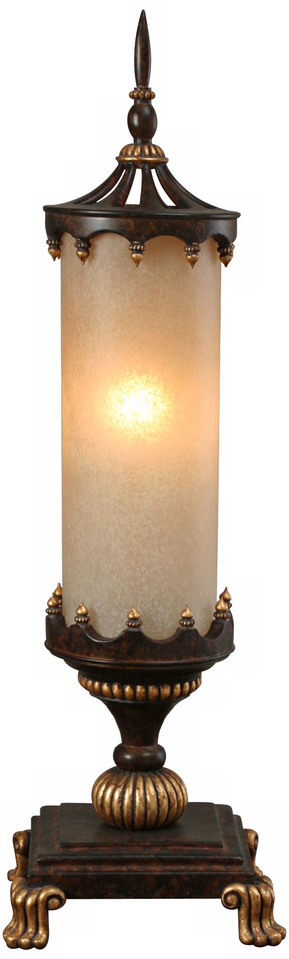 Raschella Collection Champagne Glass Accent Table Lamp