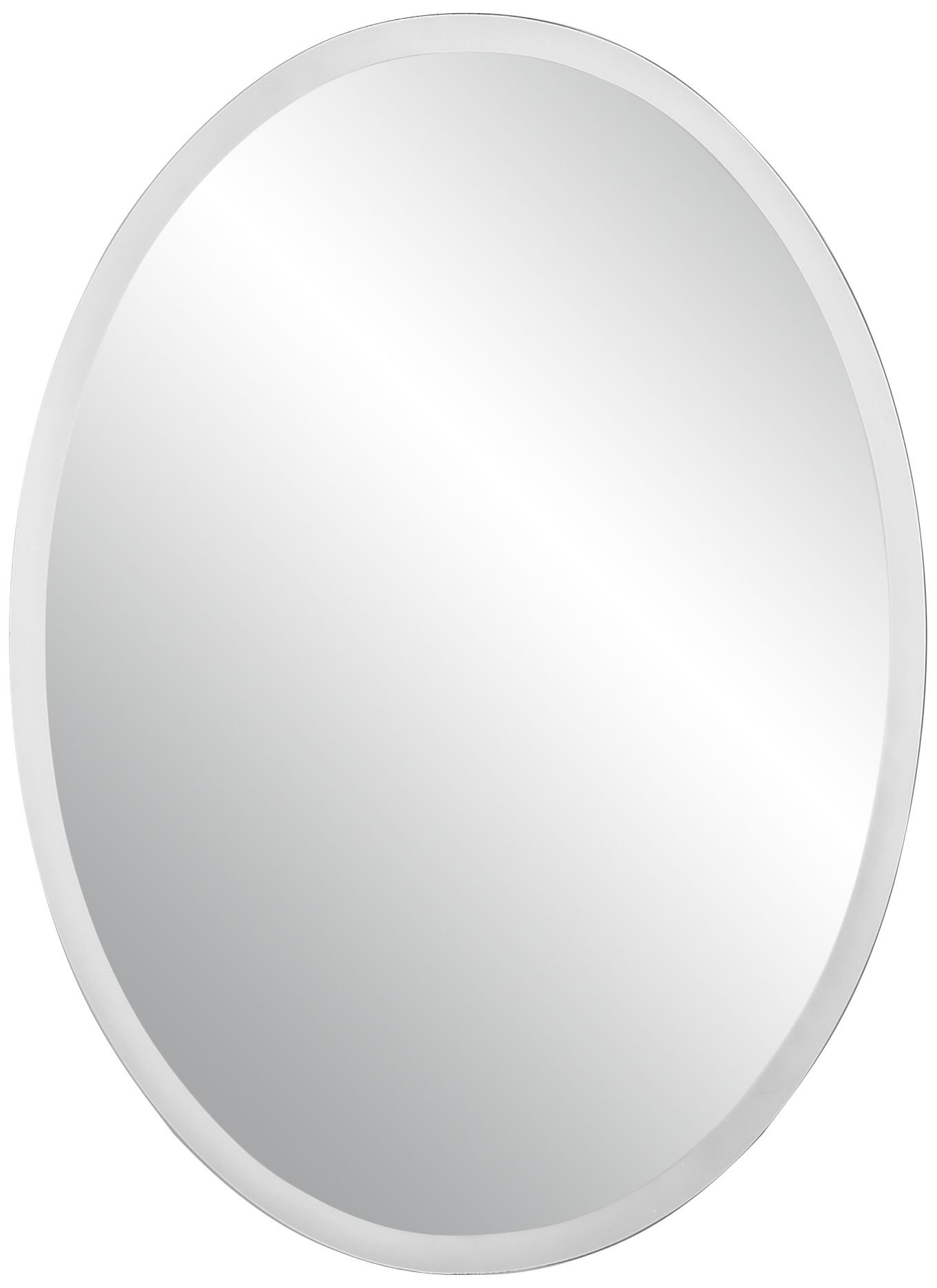 Oval Regency 36" High Beveled Wall Mirror