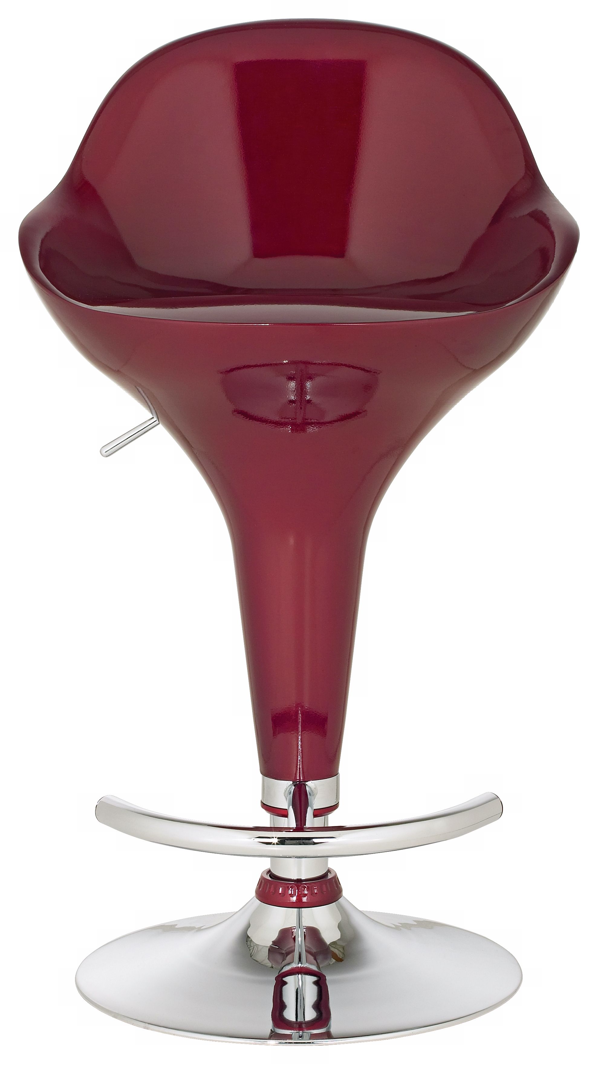 Sling Red Adjustable Height Bar or Counter Stool