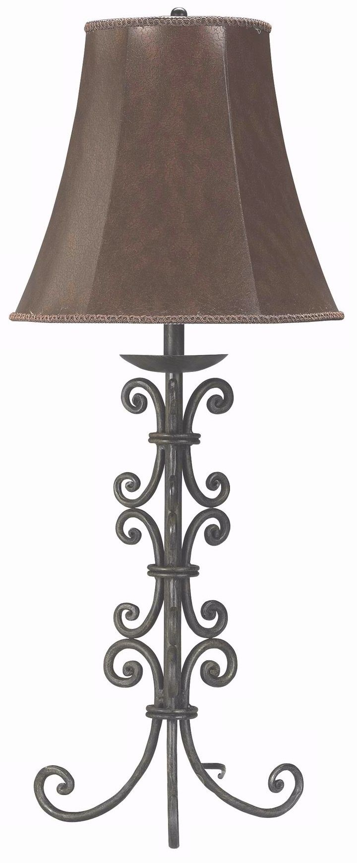 Craftsman Wrought-Iron Collection Scroll Table Lamp