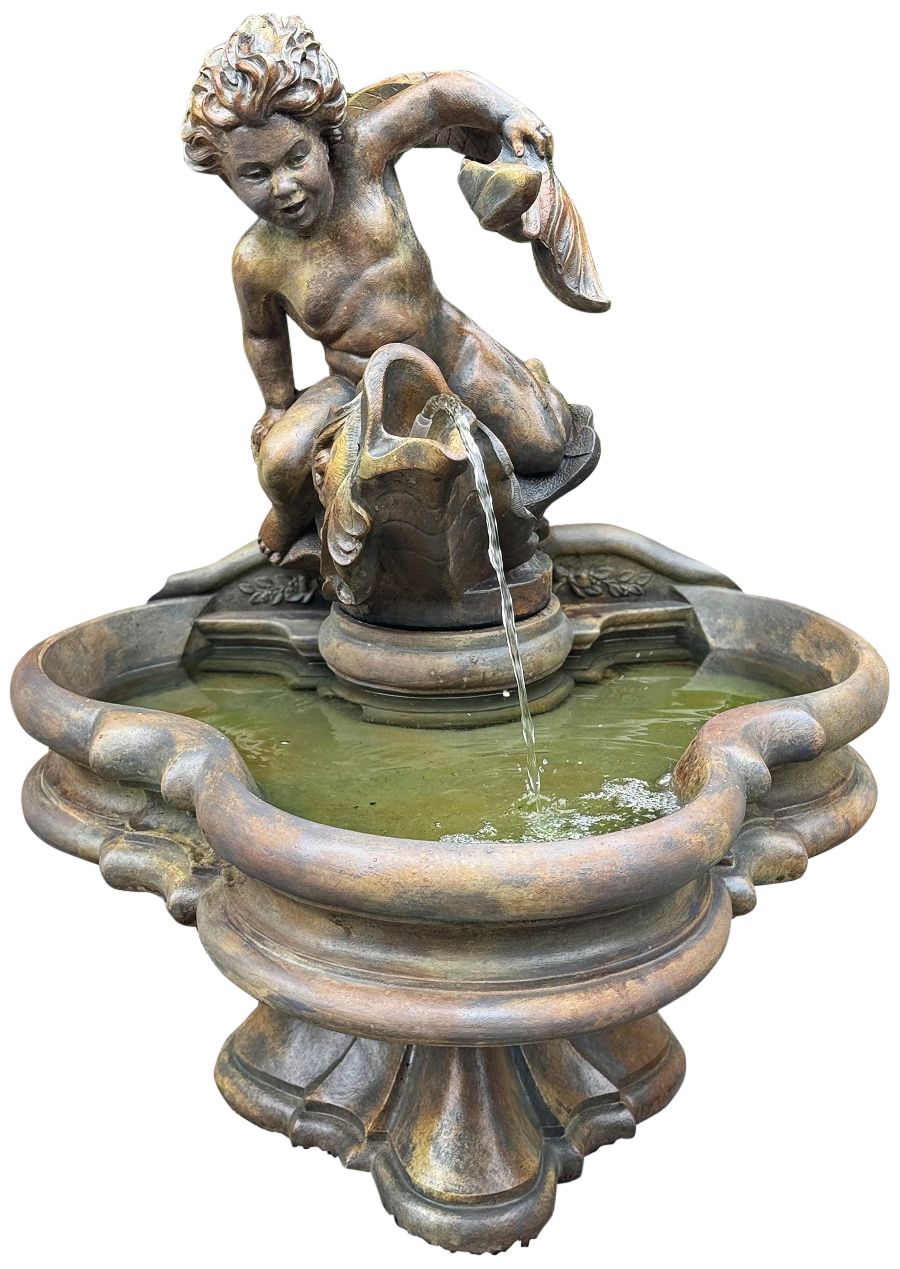 Henri Studio Vitalius Cast Stone Outdoor Fountain