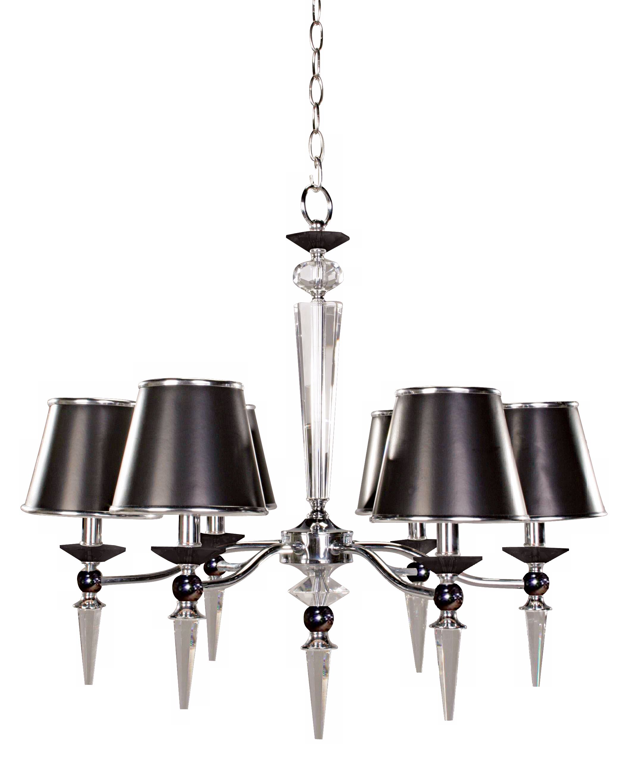 Manhattan Black Chrome Crystal Chandelier