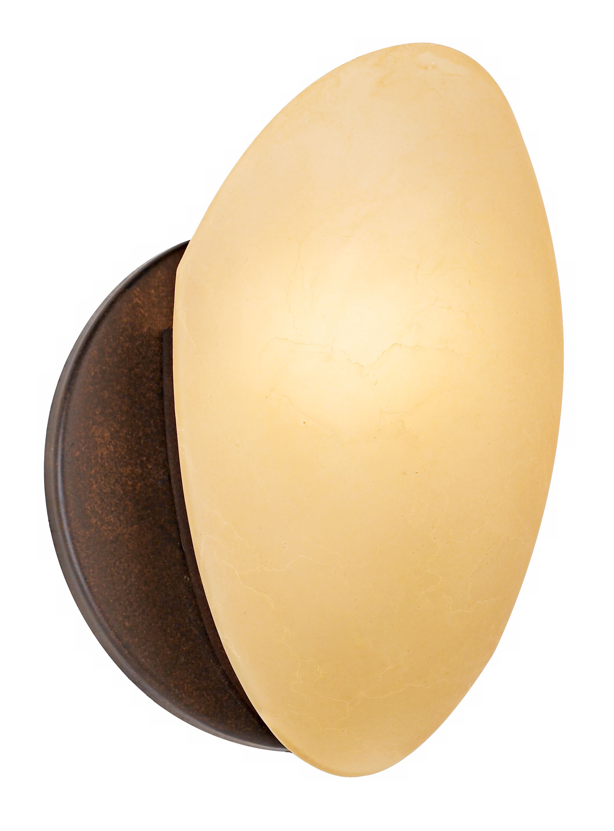 Bronze and Alabaster Glass ADA  Compliant Wall Sconce