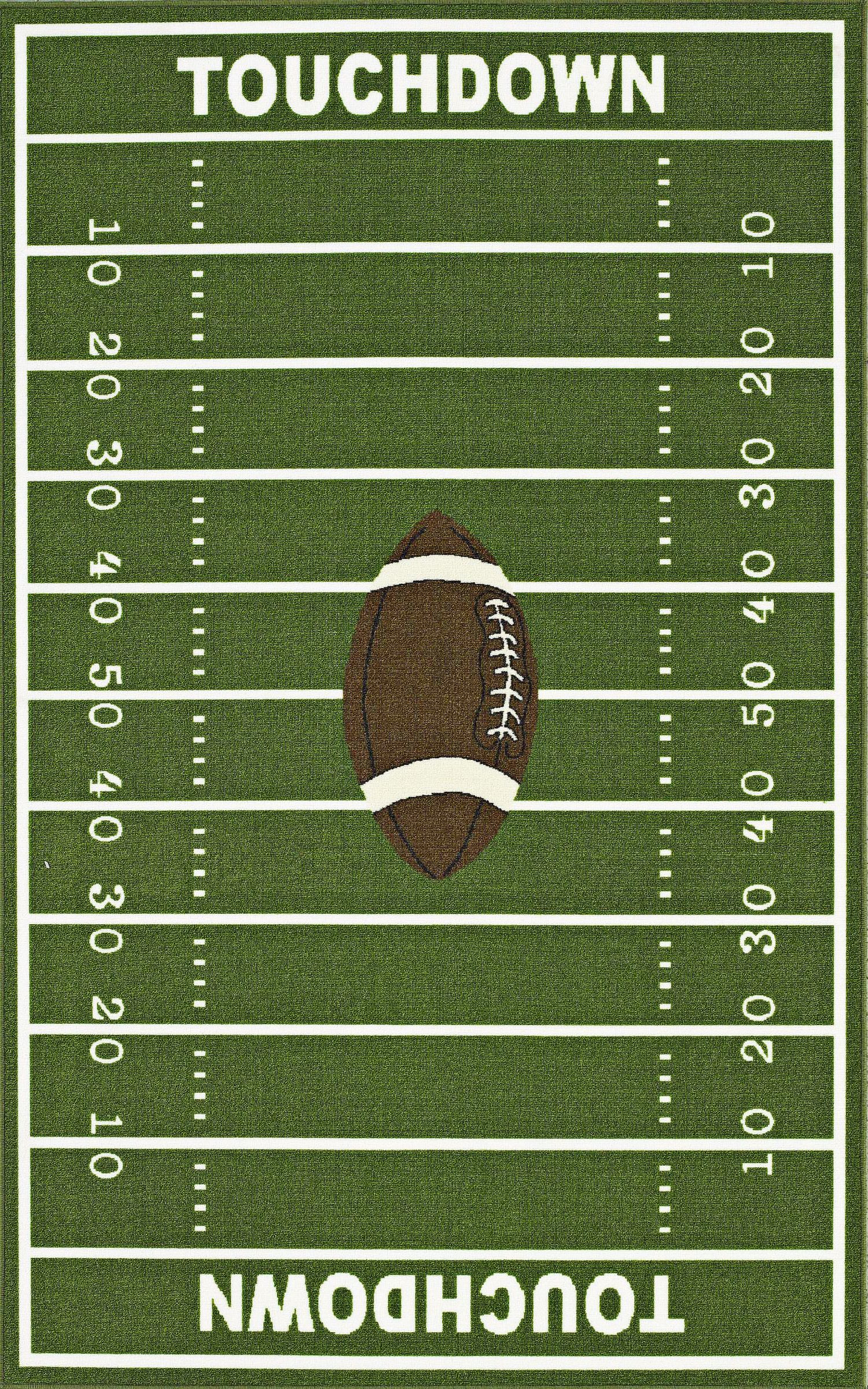 Football Touchdown Area Rug