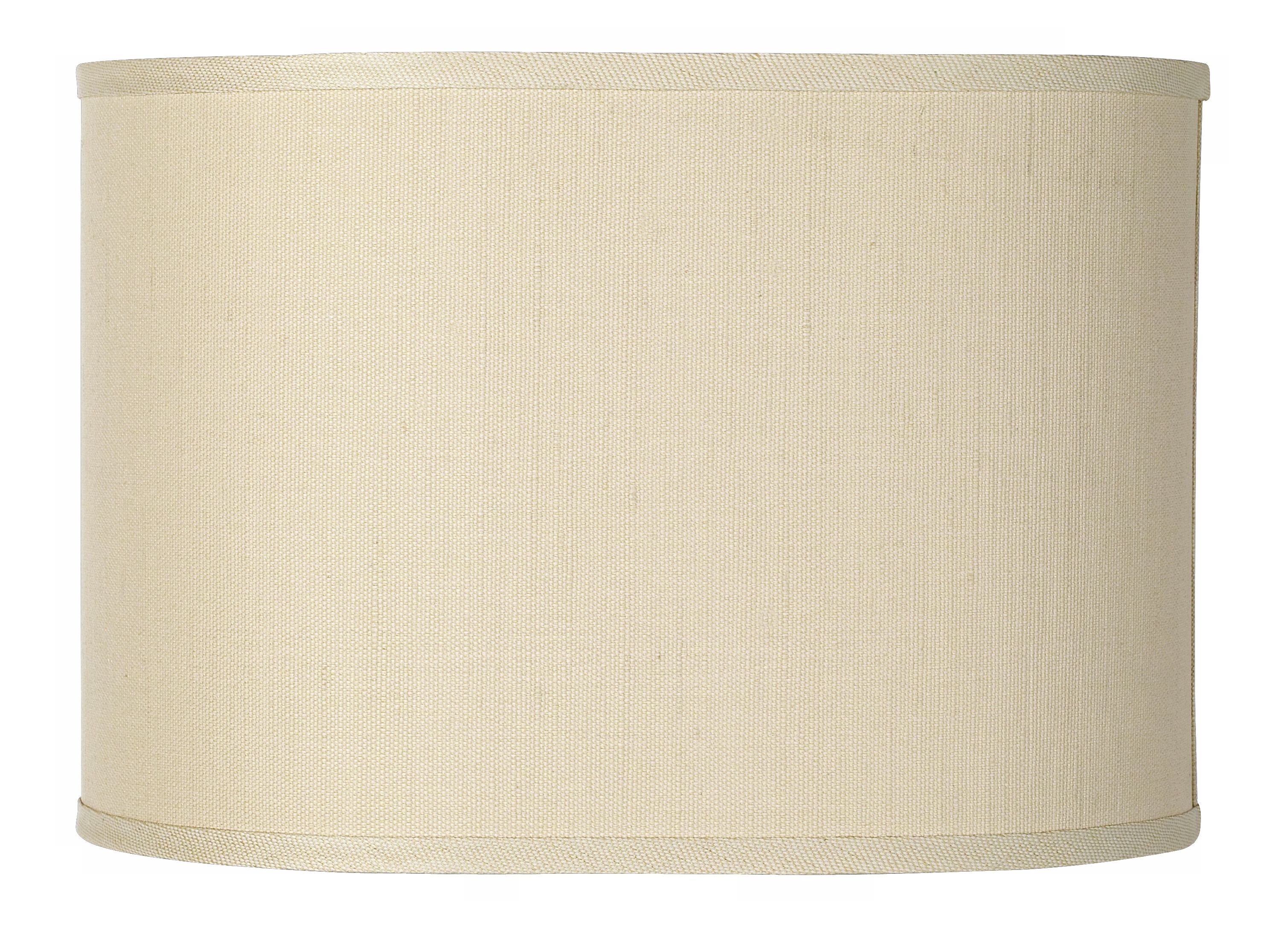 Oval  Hardback Natural Linen Shade 16x16x11 (Spider)