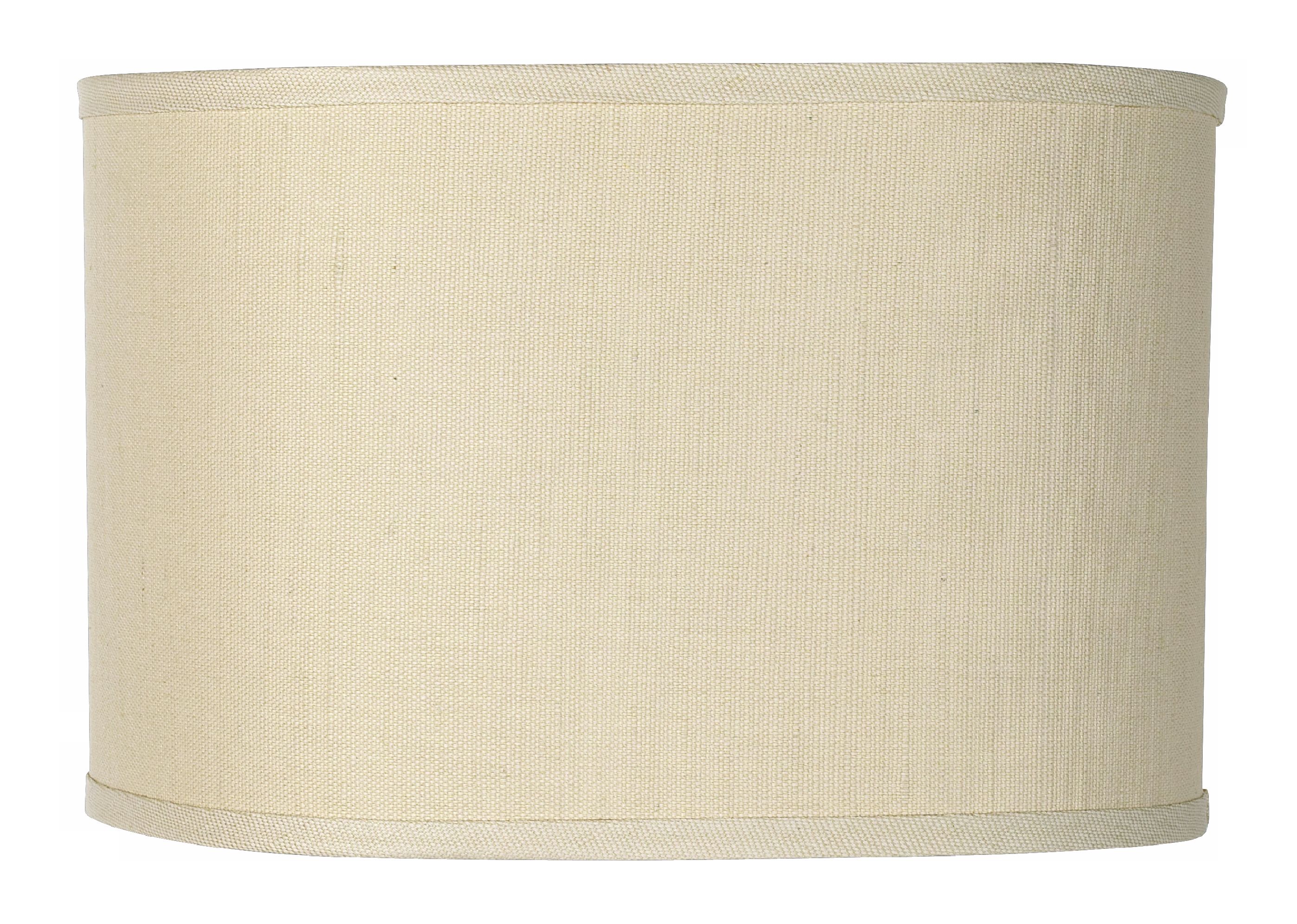 Oval Hardback Natural Linen Shade 15x15x10" (Spider)