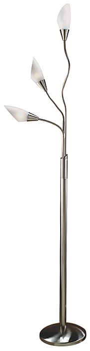 Lite Source Crackle Bent Arm Floor Lamp