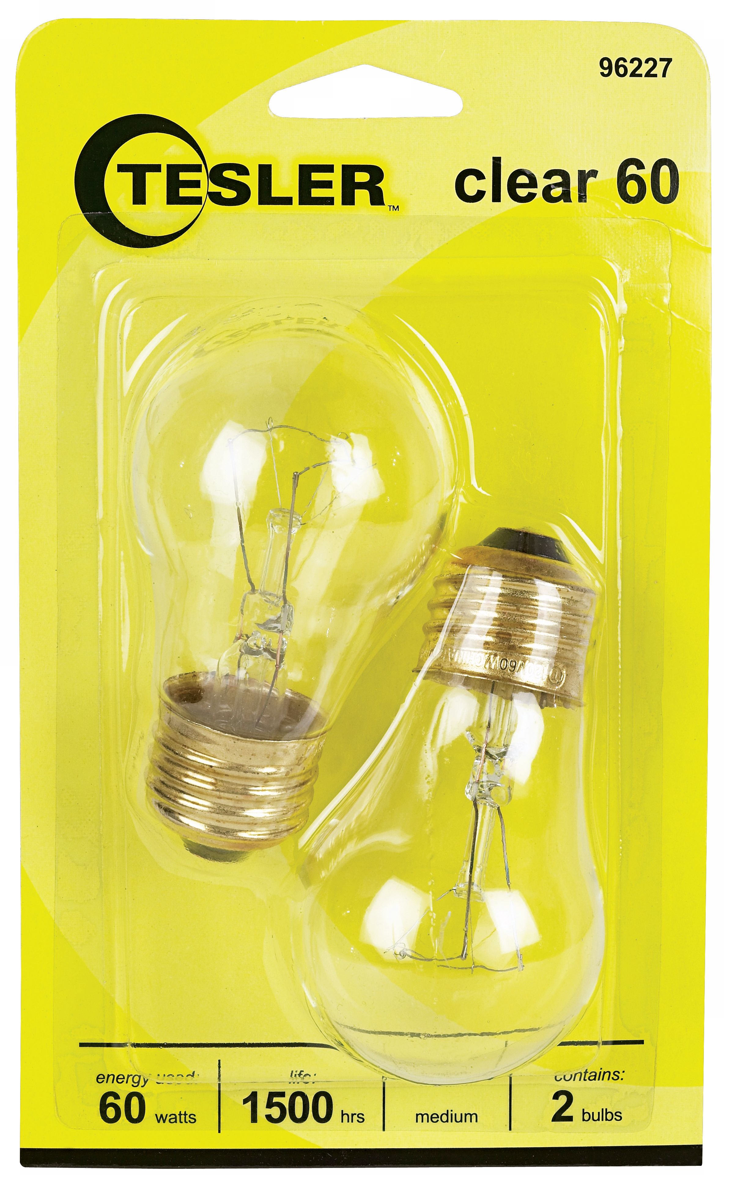 Tesler 60 Watt 2-Pack Clear Ceiling Fan Light Bulbs