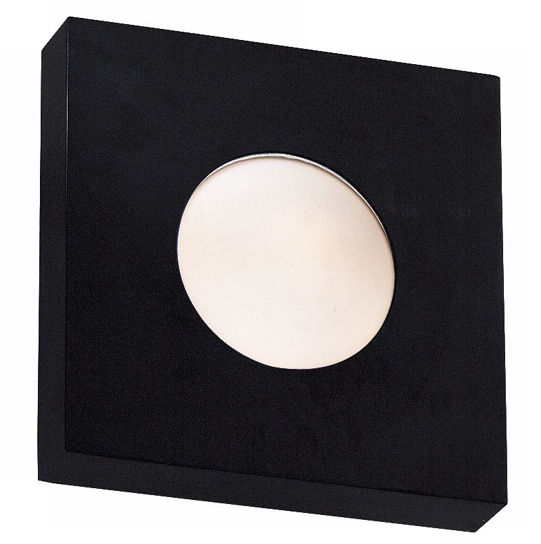 Burst Black Square  8" Wide Outdoor Wall or Ceiling Light