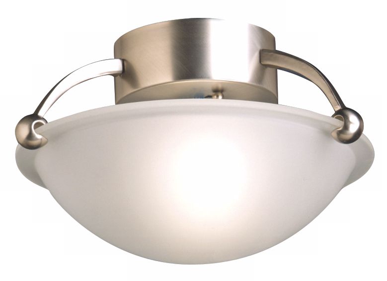 Contemporary Brushed Steel 12" Wide Ceiling Light Fixture