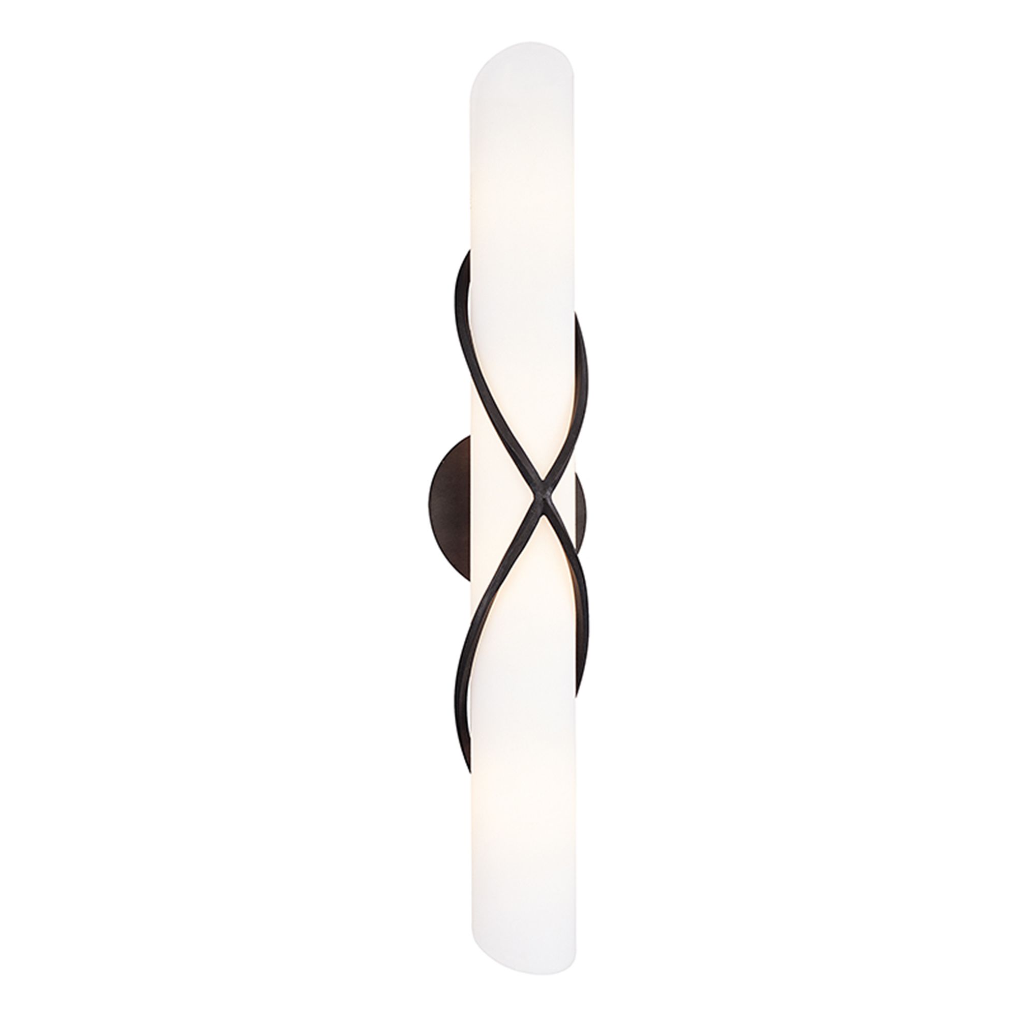 Roxberg Graphite 26" Wide Provence Glass Bath Light