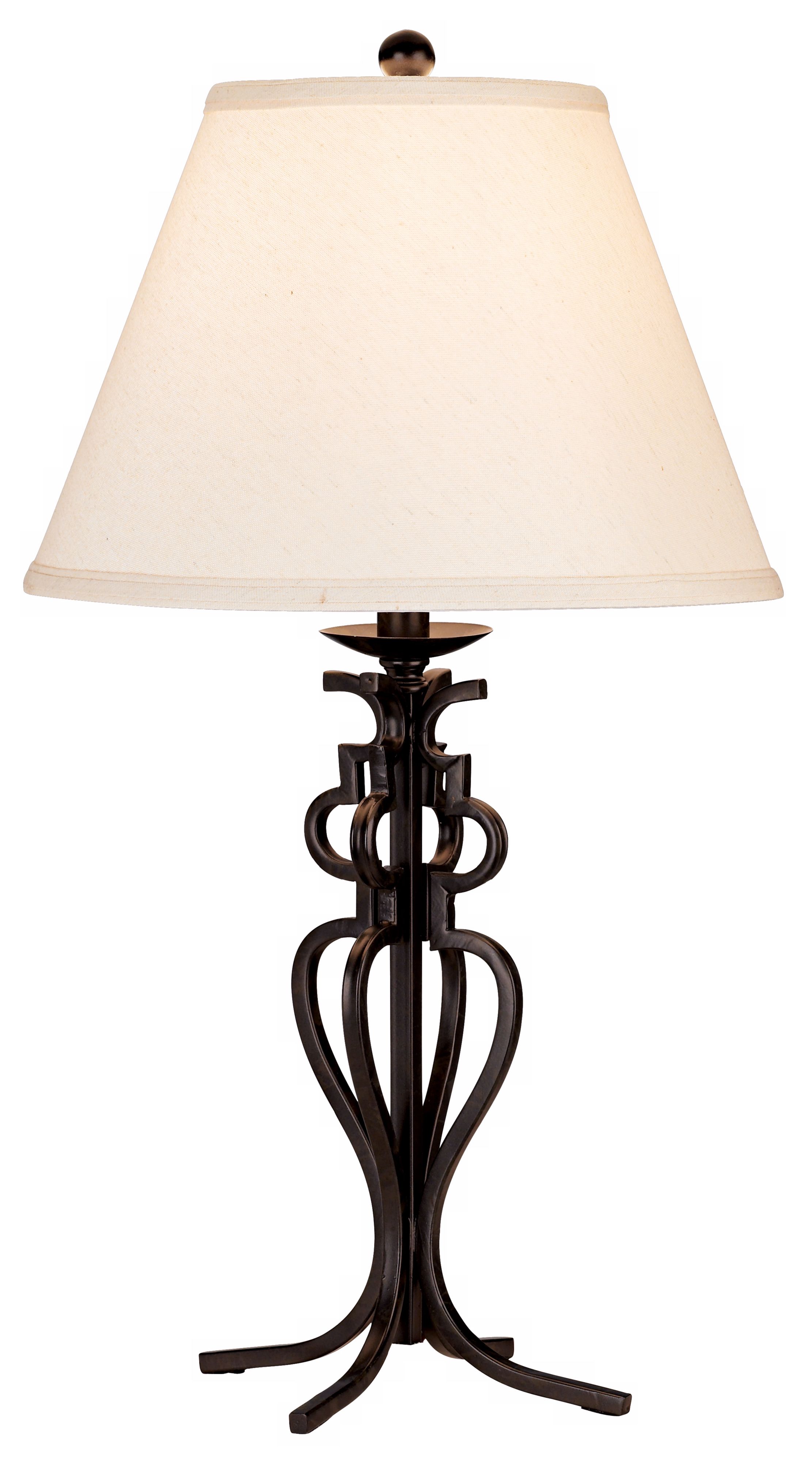 Black Open Cage Table Lamp