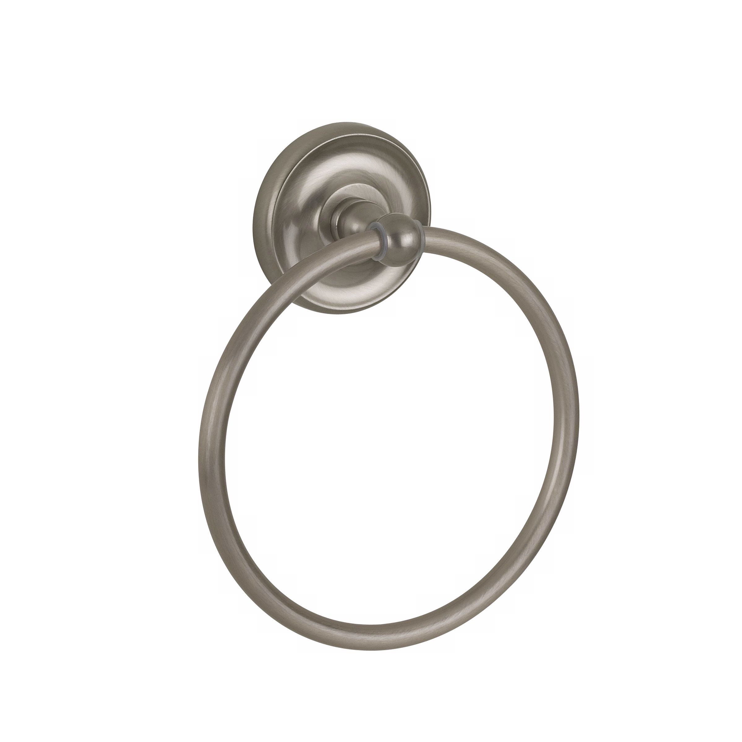 Maxwell Satin Nickel Bathroom Towel Ring