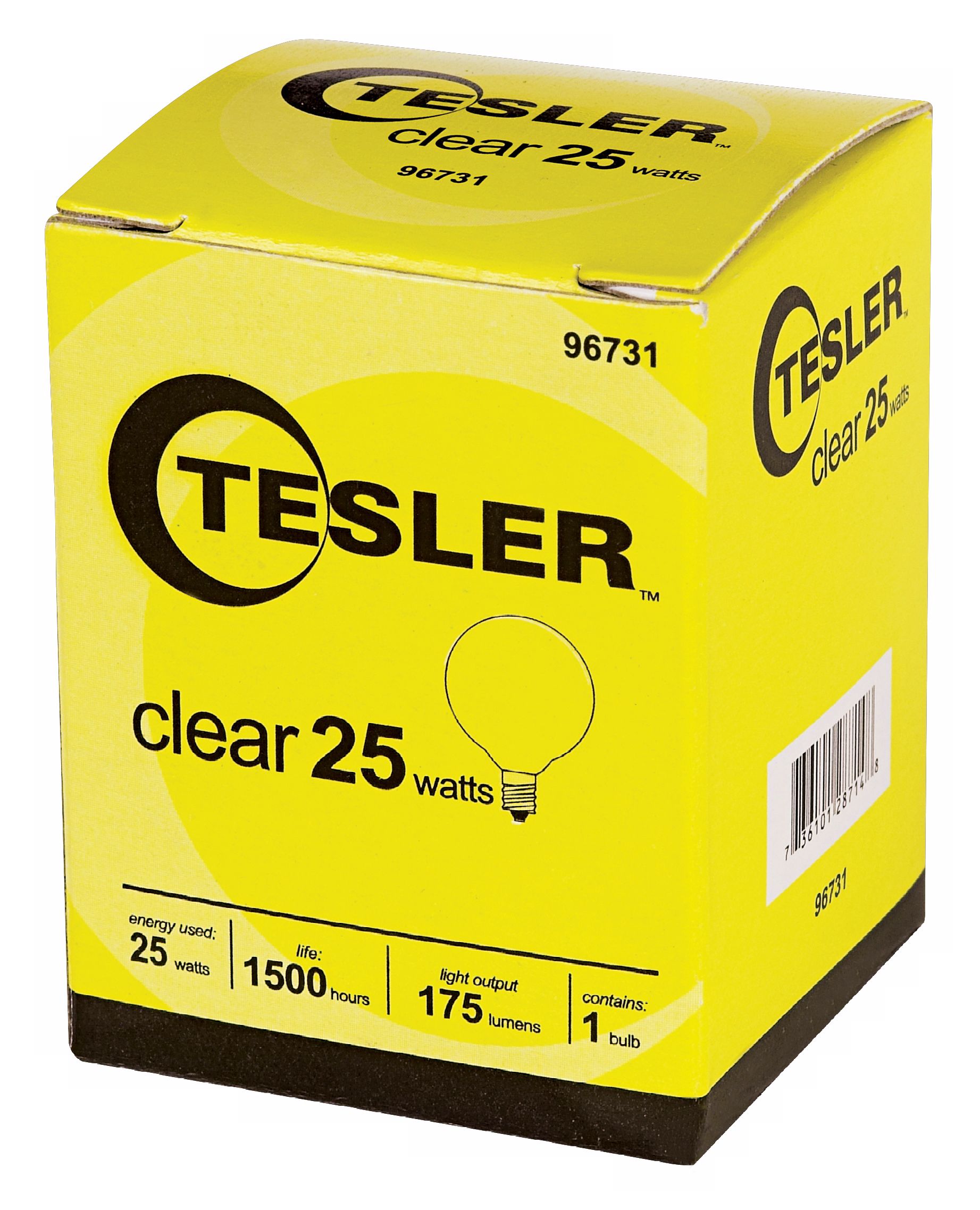 Tesler 25 Watt G12 1/2 Clear Candelabra Light Bulb