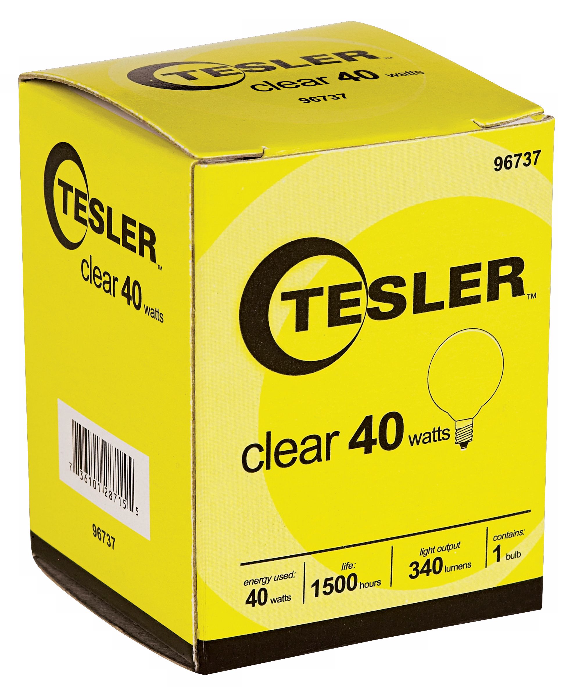 Tesler 40 Watt G12 1/2 Clear Candelabra Light Bulb