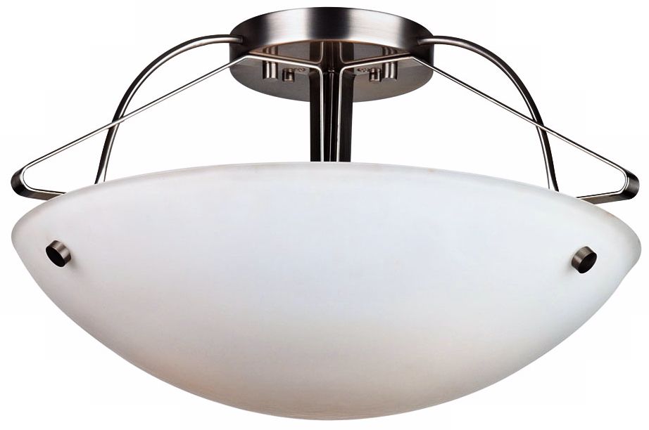 Forecast Orb Collection 21 1/2" Wide Nickel Ceiling Light
