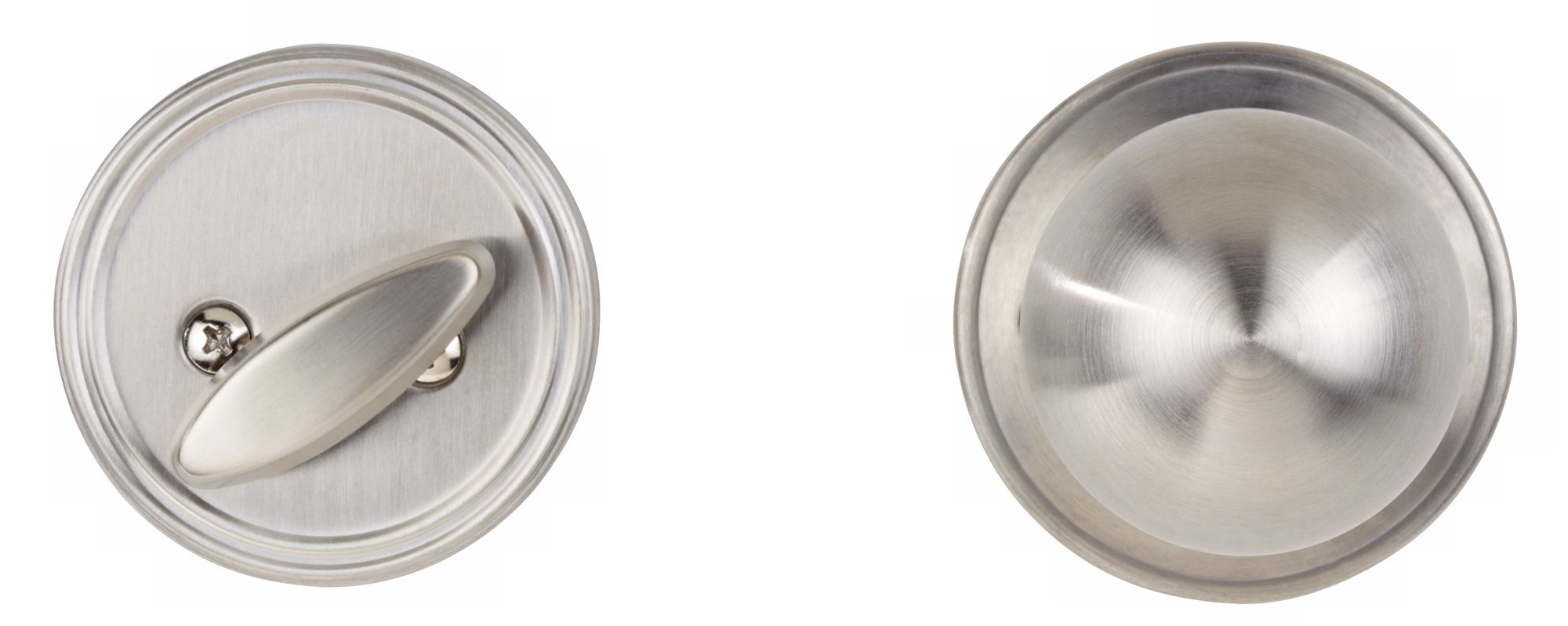 Corona Inside Stainless Steel Deadbolt Door Knob Set