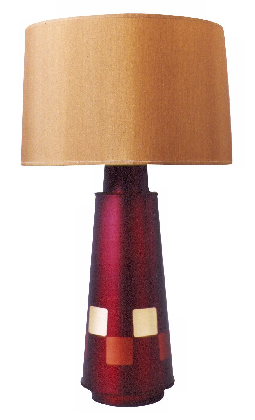 Babette Holland Checkered Tower Table Lamp