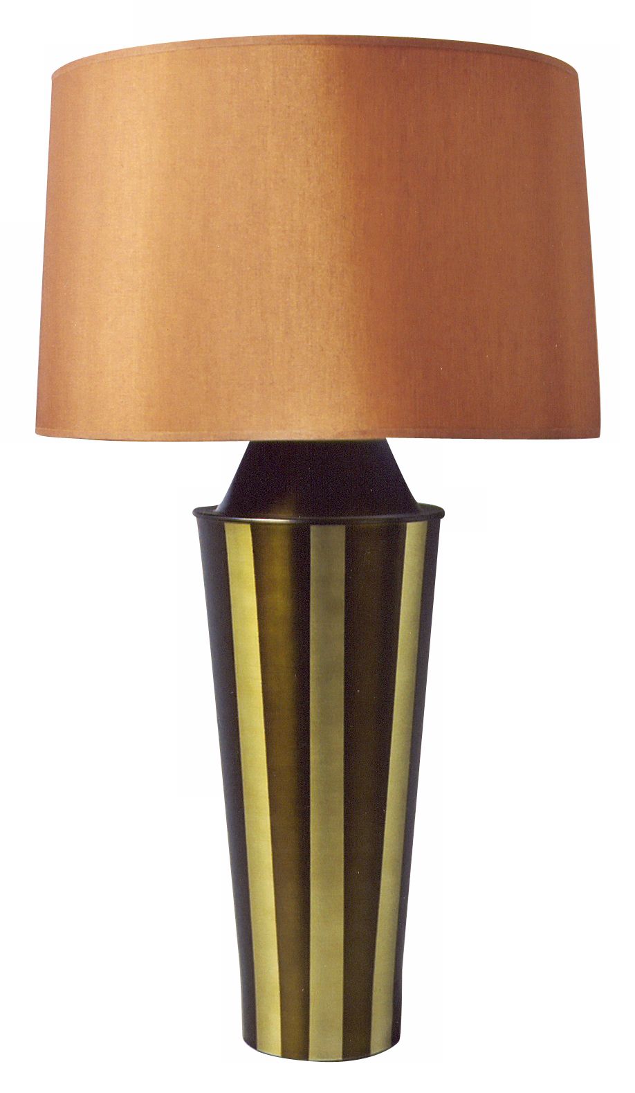 Babette Holland Green Striped Gemini Table Lamp