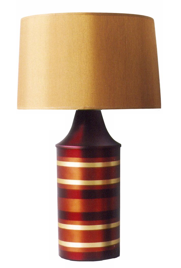 Babette Holland Bronze Striped Apollo Table Lamp
