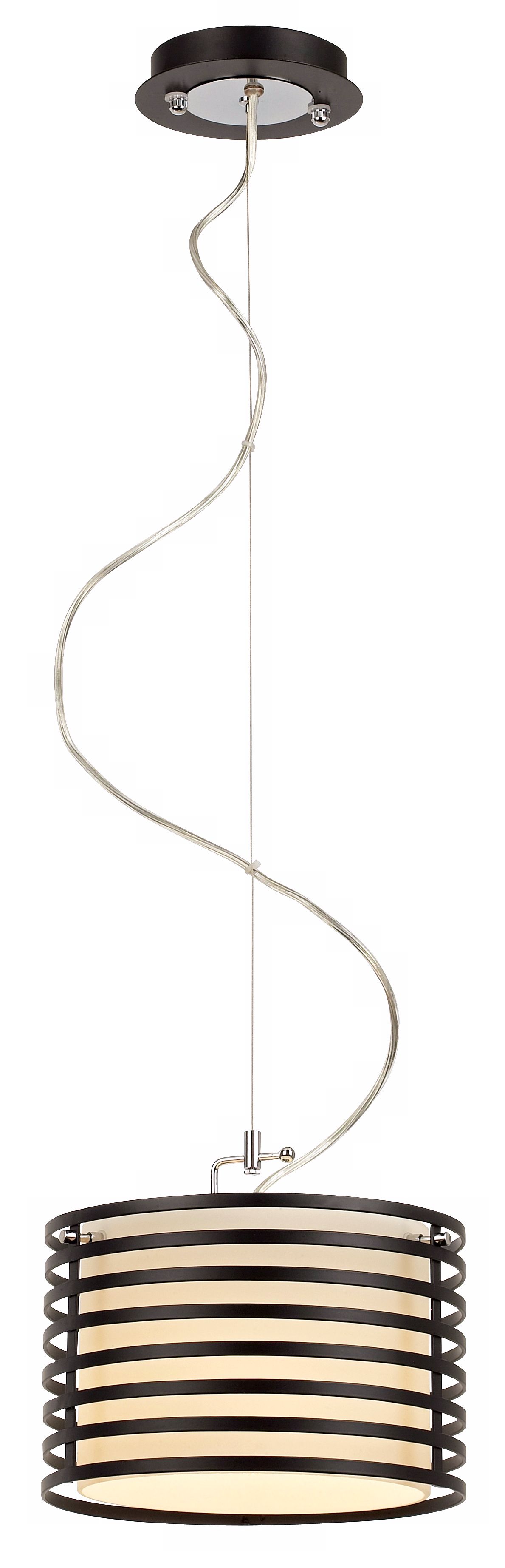 Possini Euro Design Black Parallels Mini Pendant Light