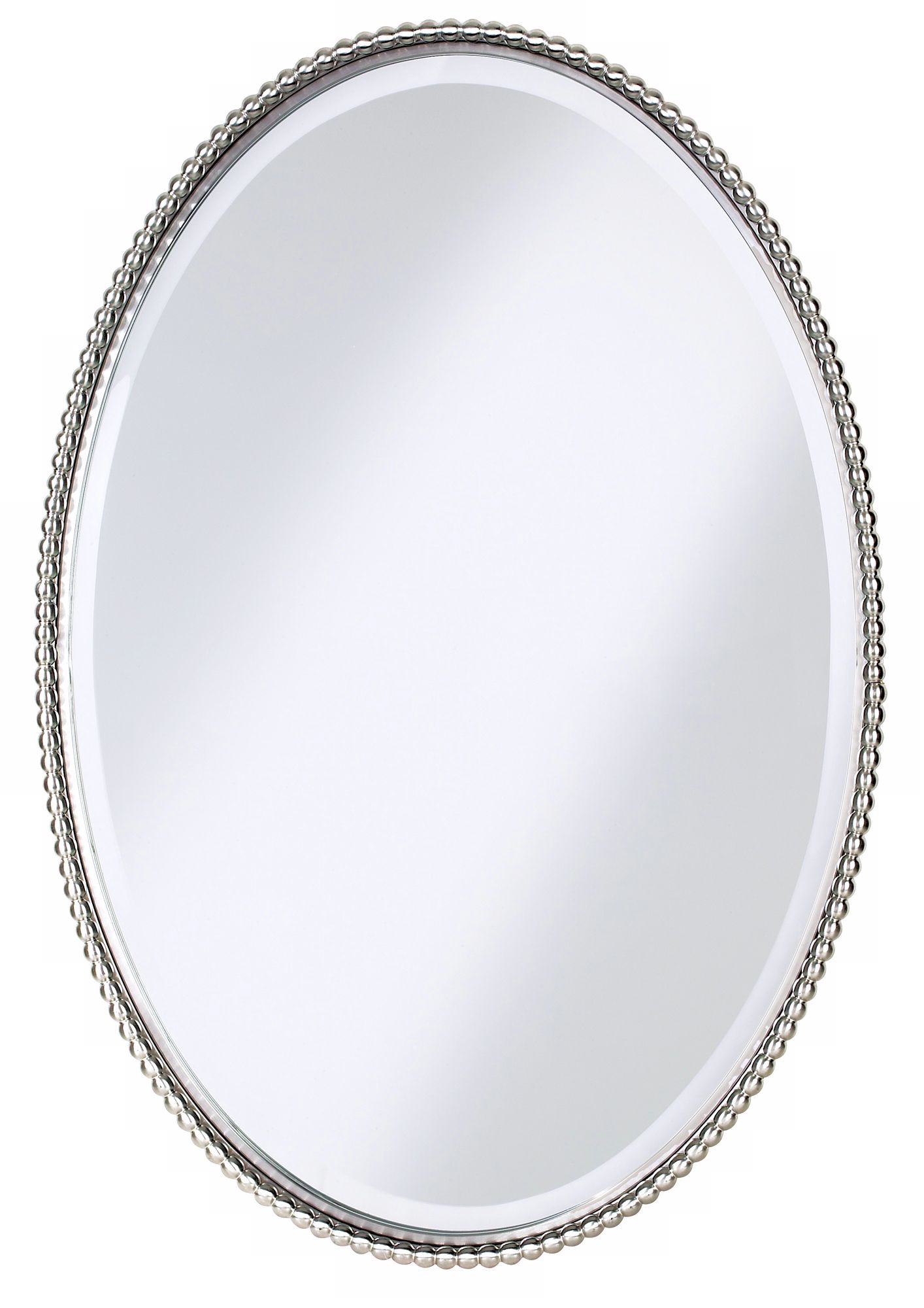 Uttermost Brushed Nickel Sherise Oval 32 " High Wall Mirror