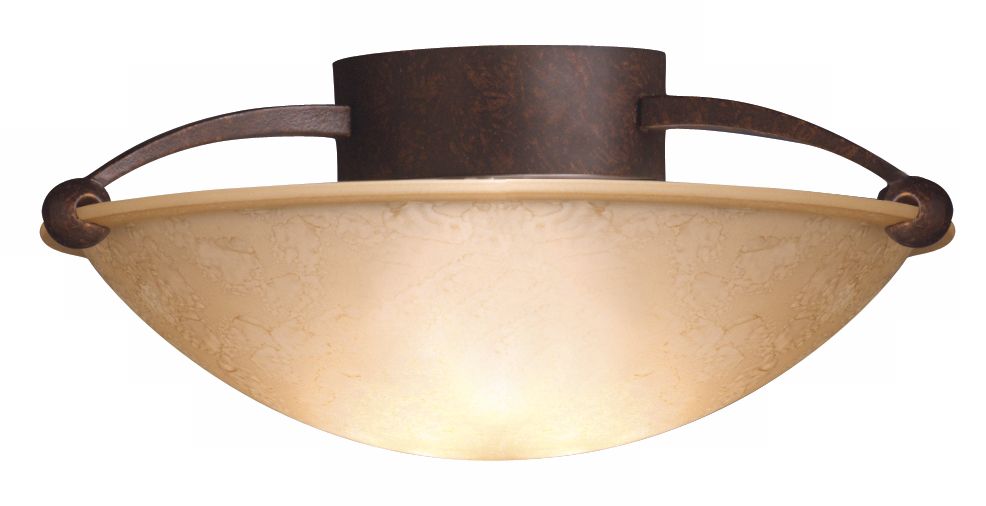 Tannery Bronze 15" Wide Ceiling Light Fixture