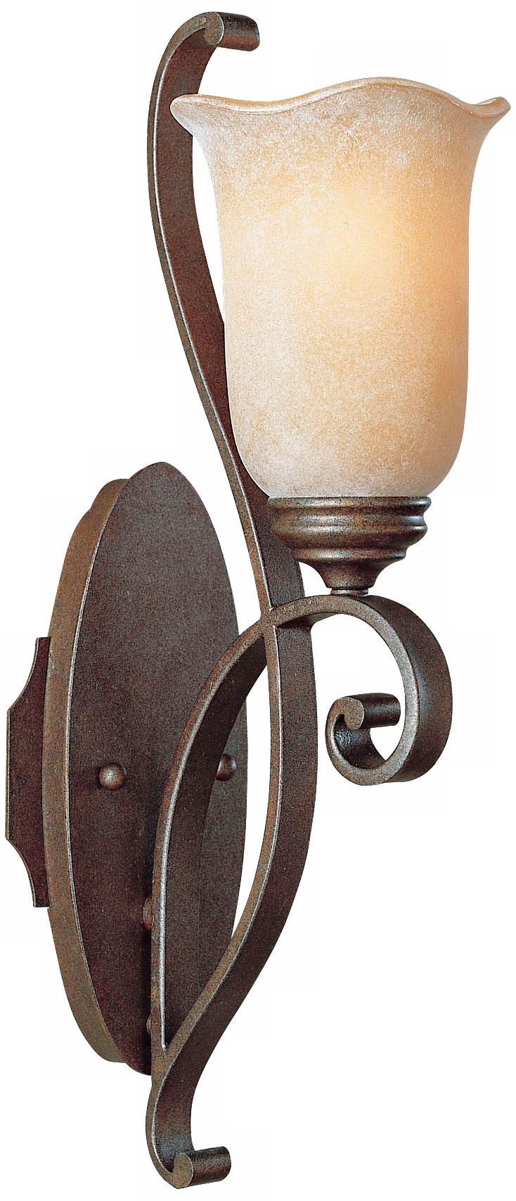 Romana Collection Tulip Glass Wall Sconce