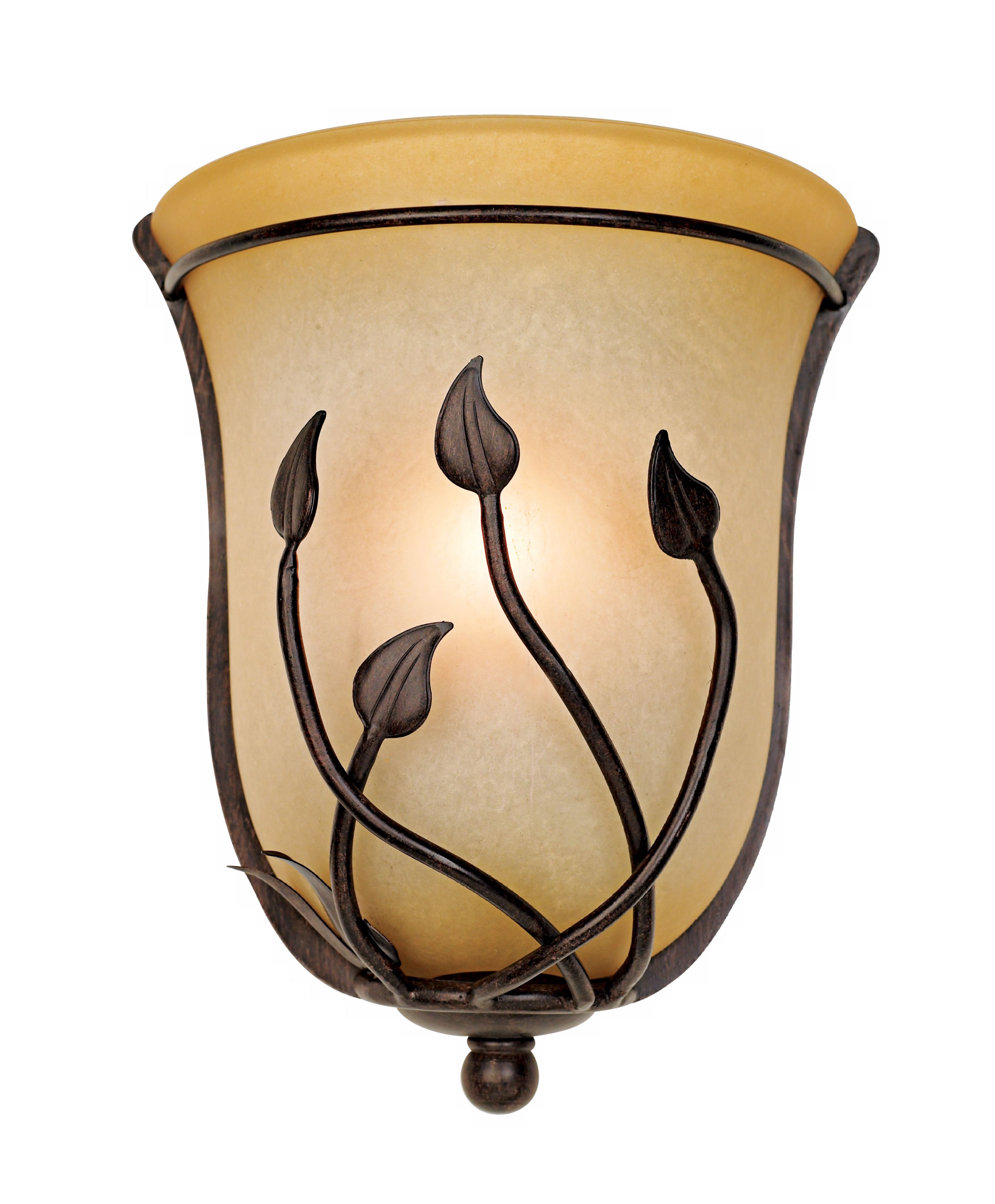 Leaf and Vine Pocket ADA Compliant Pocket Wall Sconce