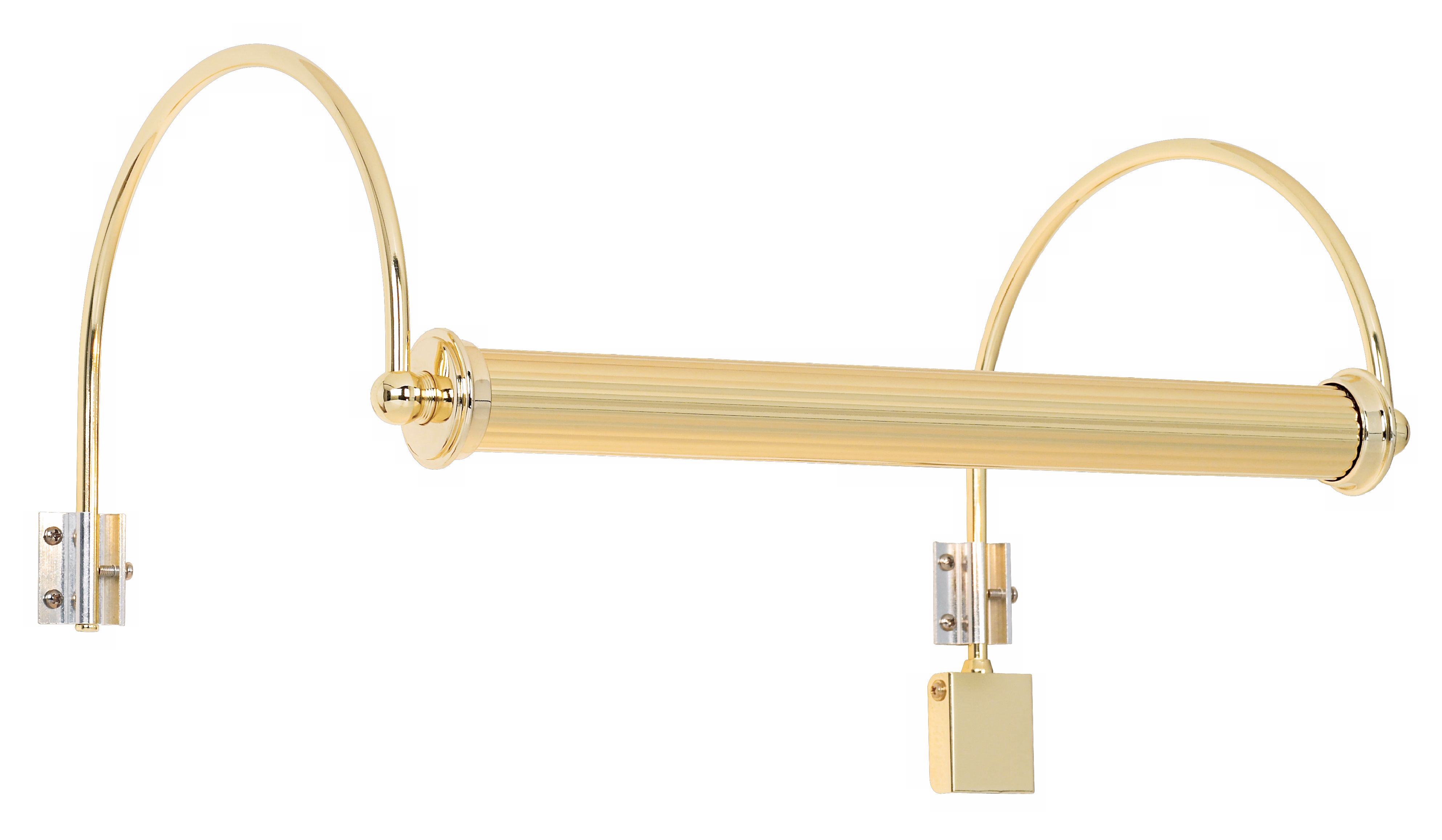 Traditional Polished Brass 16" Wide Plug-in Picture Light