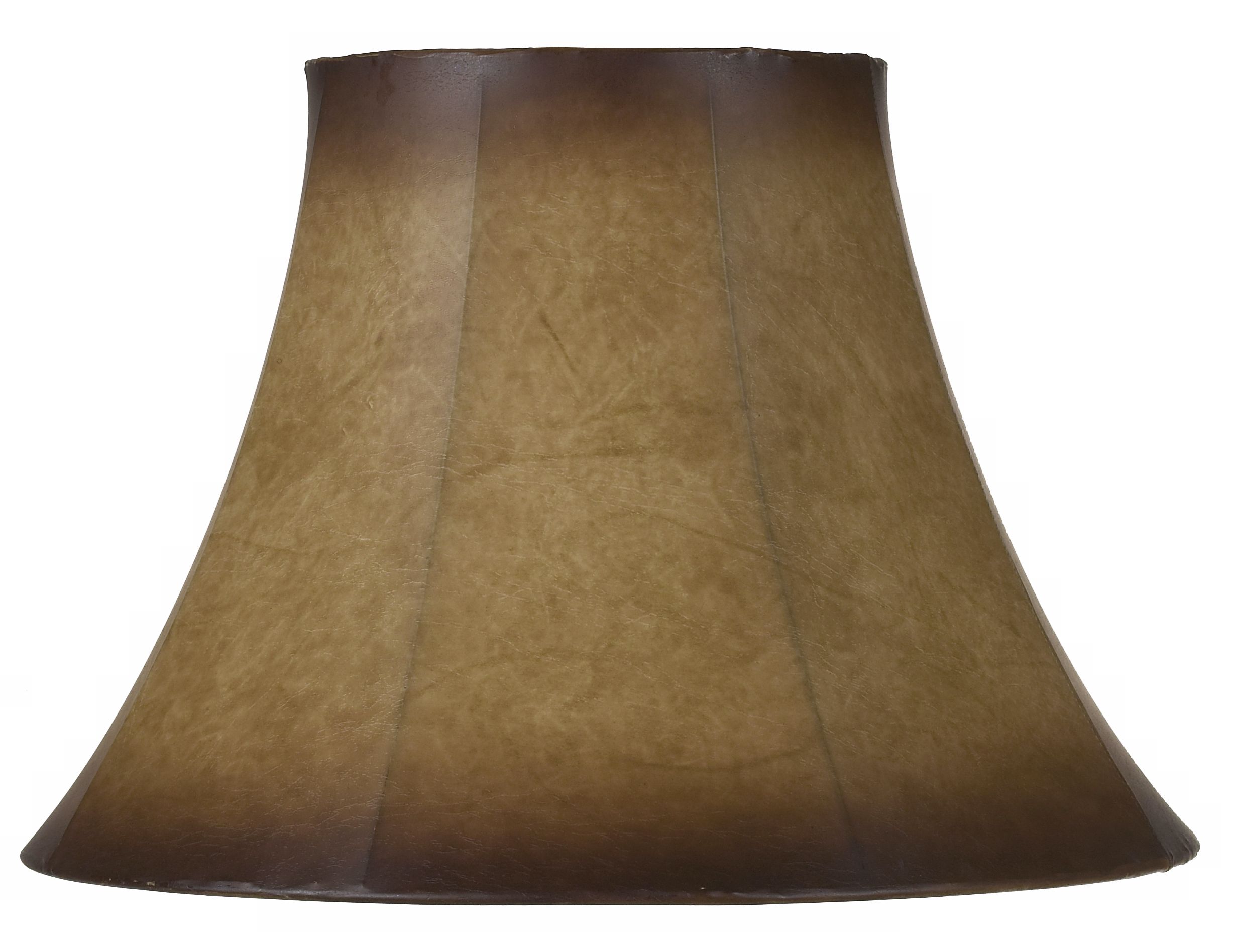 Faux Antique Leather Lamp Shade 9x18x13 (Spider)