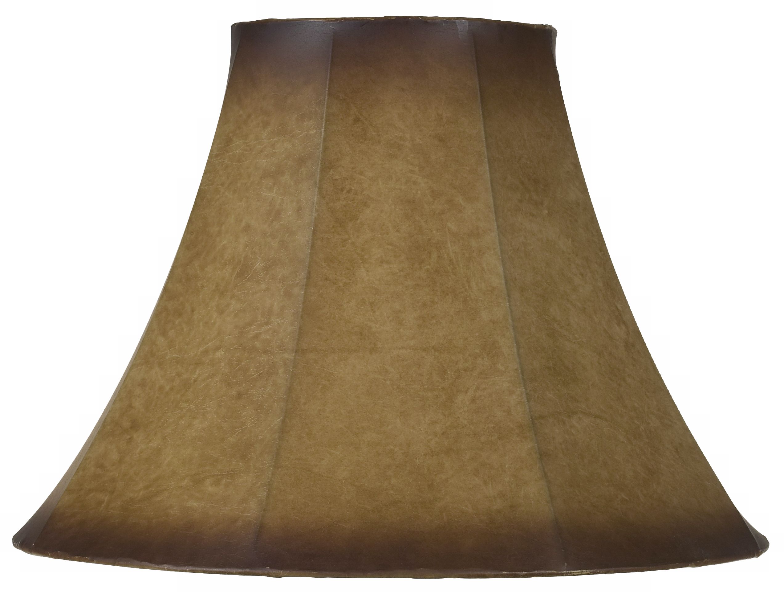 Faux Antique Leather Lamp Shade 7x16x12 (Spider)