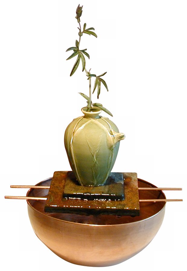 Asian Tree Frog Vase Fountain