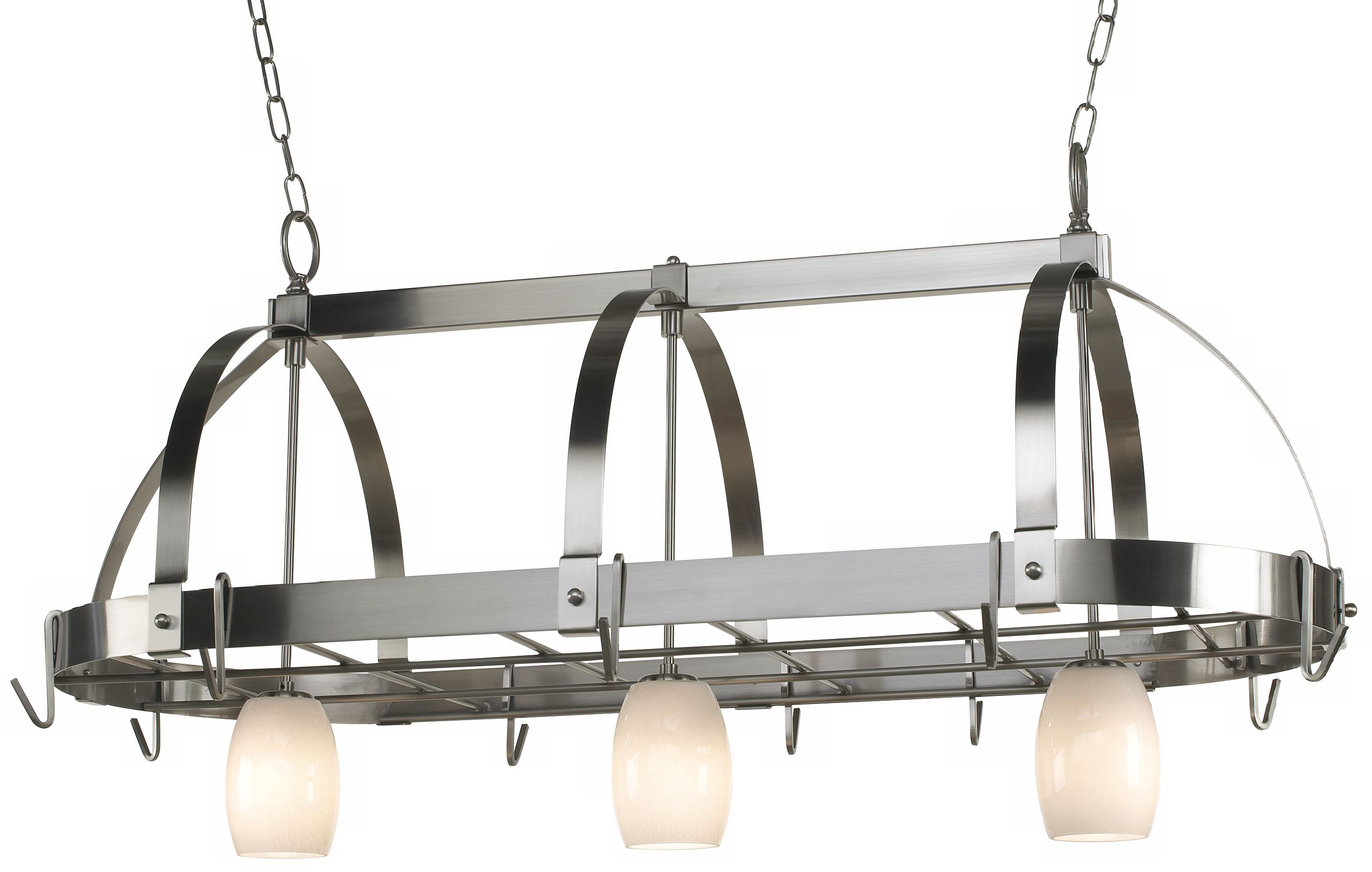 Forecast Steel Band Pot Rack Chandelier