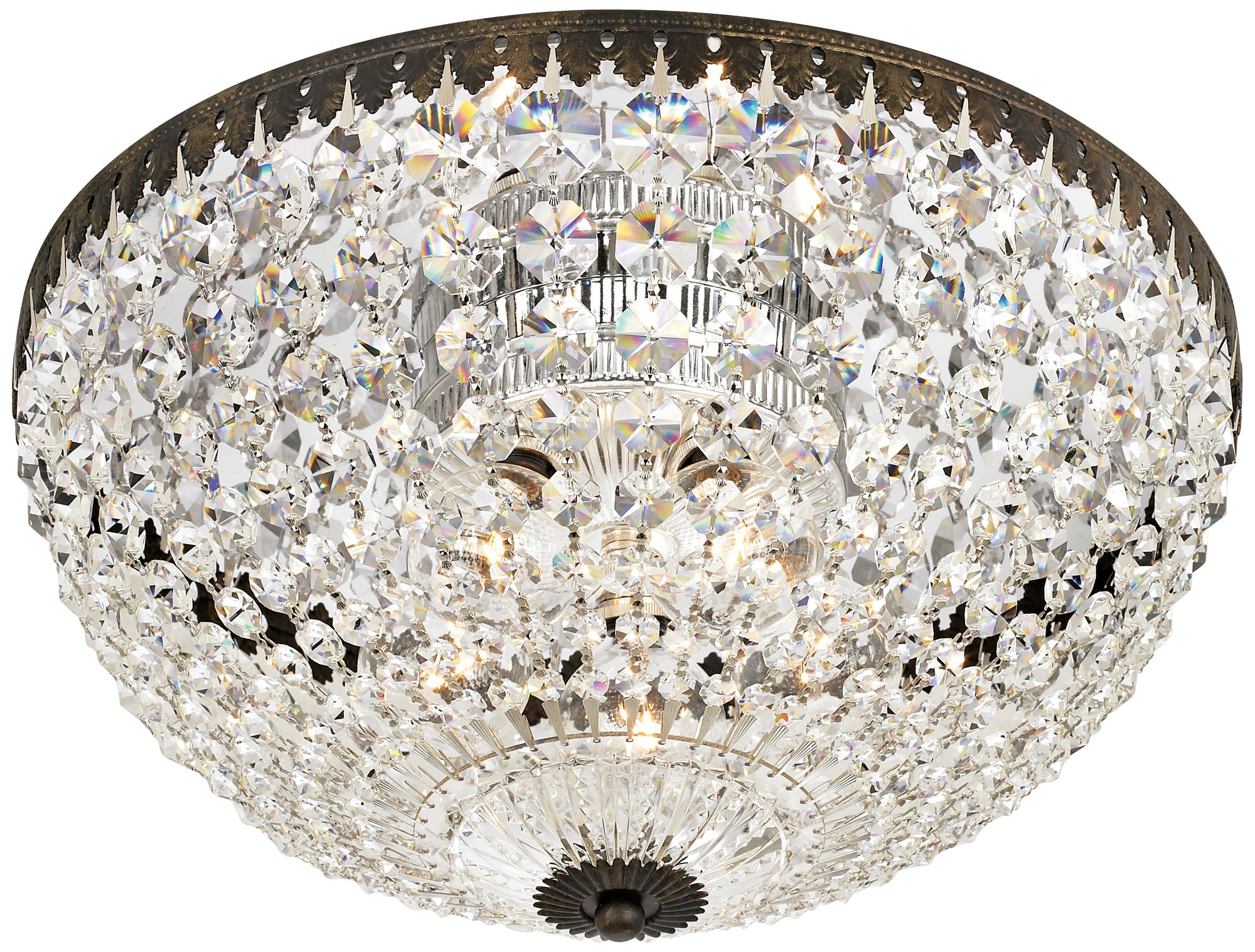 Empire Spectra Crystal 14" Wide Ceiling Light Fixture