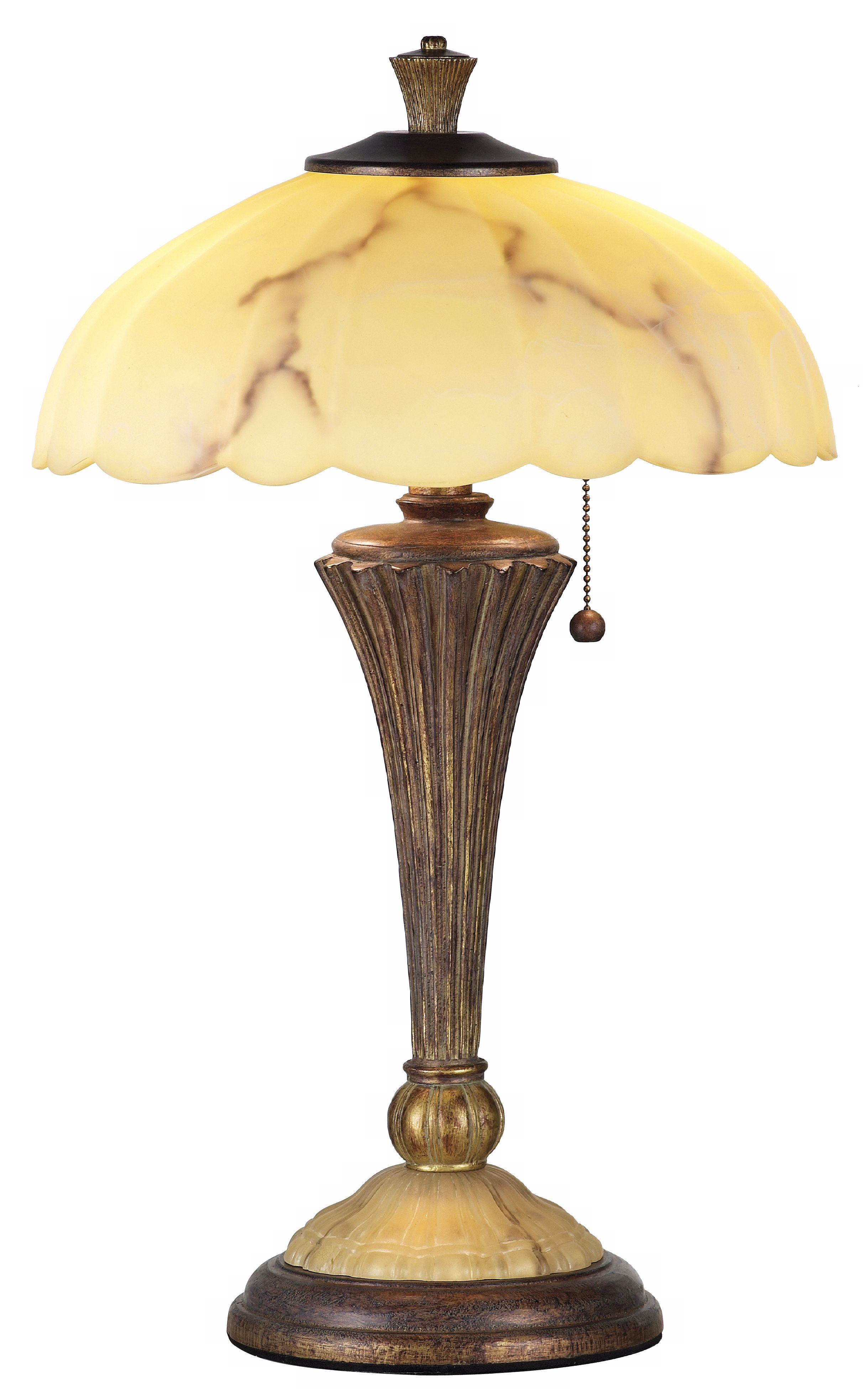 Alabaster Glass Shade Night Light Table Lamp