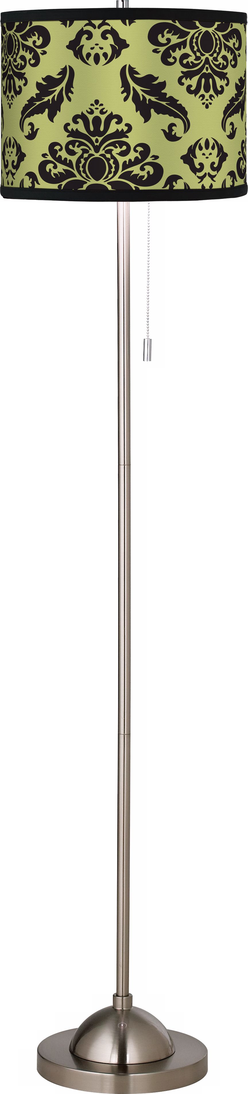 Sage Filigree Giclee Floor Lamp