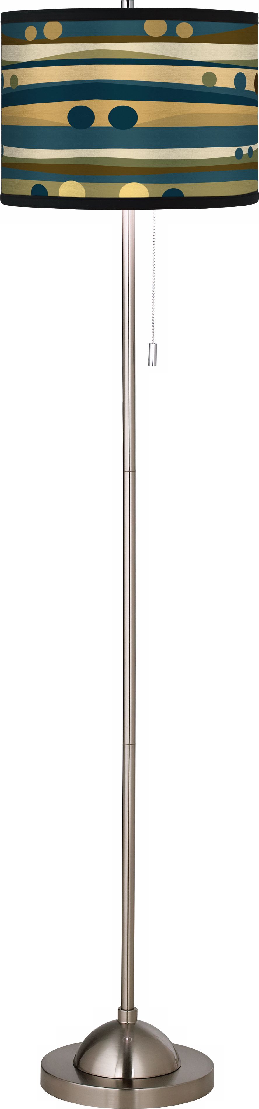 Dots and Waves Giclee Floor Lamp