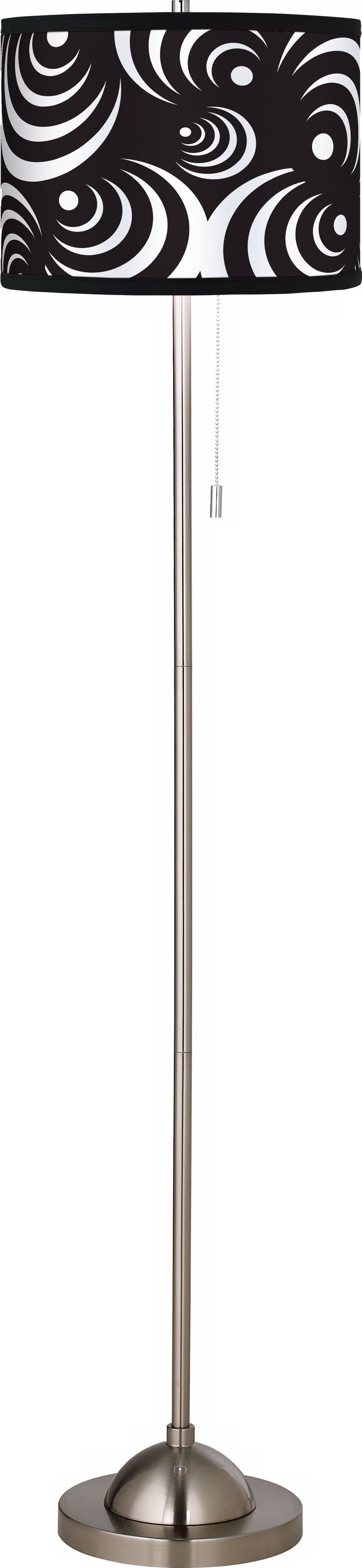 Vertigo White Giclee Floor Lamp