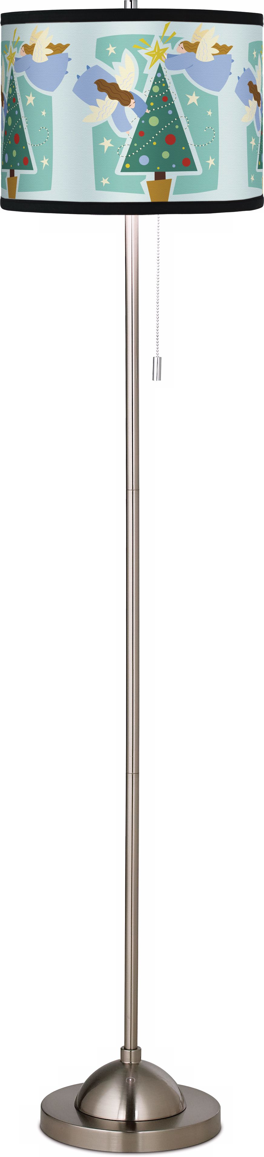 Deck The Halls Holiday Christmas Giclee Floor Lamp