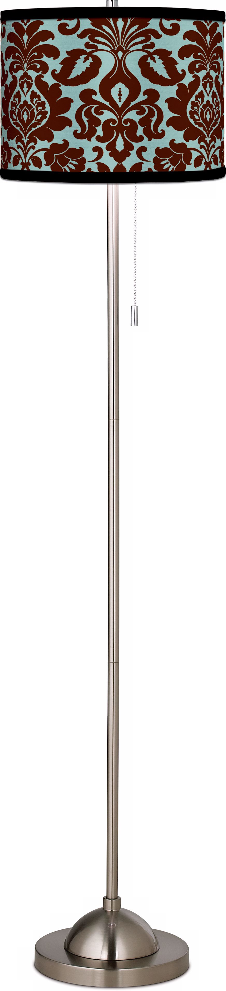 Stacy Garcia Kiwi Tini Florence Giclee Brushed Steel Floor Lamp