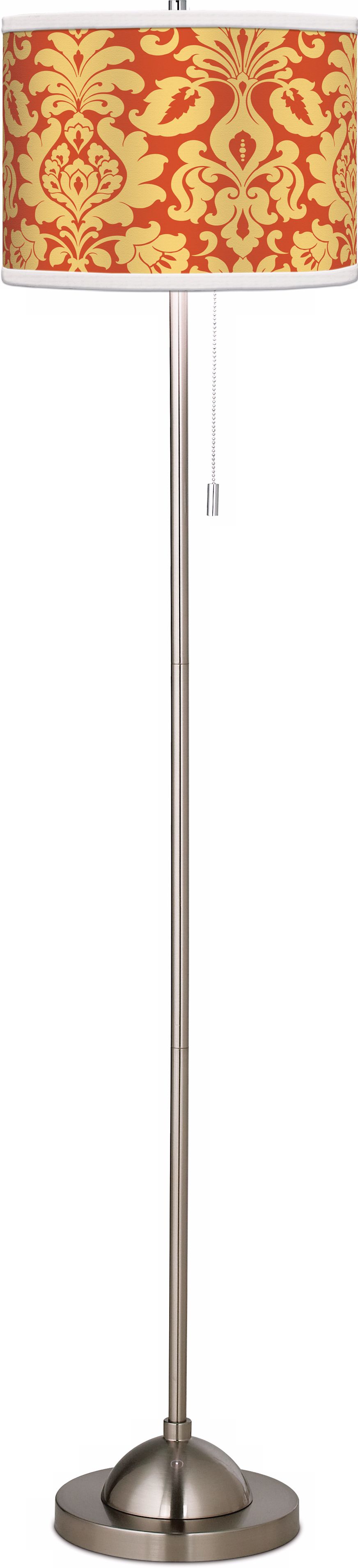 Stacy Garcia Harvest Florence Giclee Brushed Steel Floor Lamp