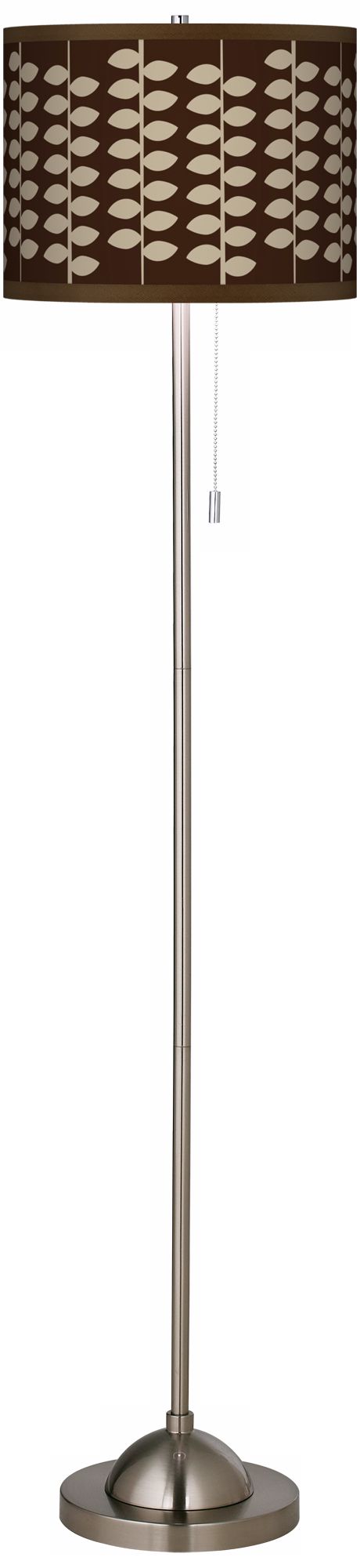 Hi Fi Giclee Brushed Nickel Contemporary Floor Lamp
