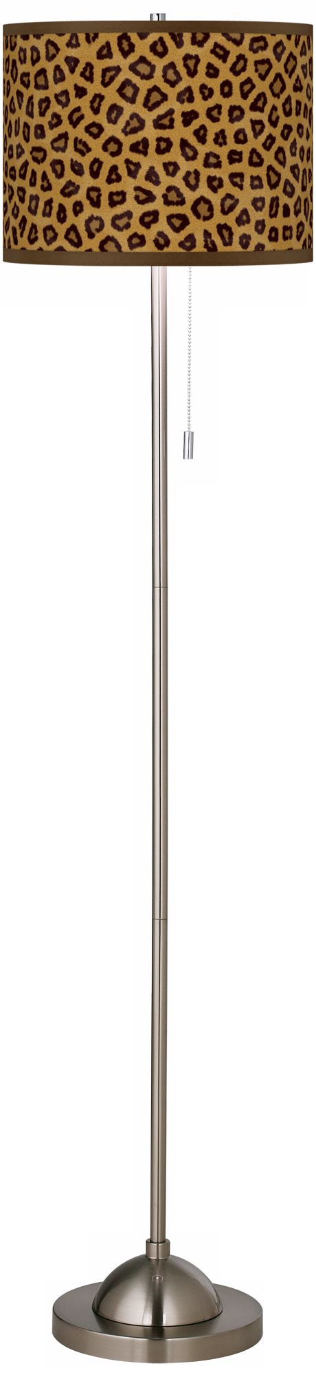 Safari Cheetah Giclee Shade Floor Lamp