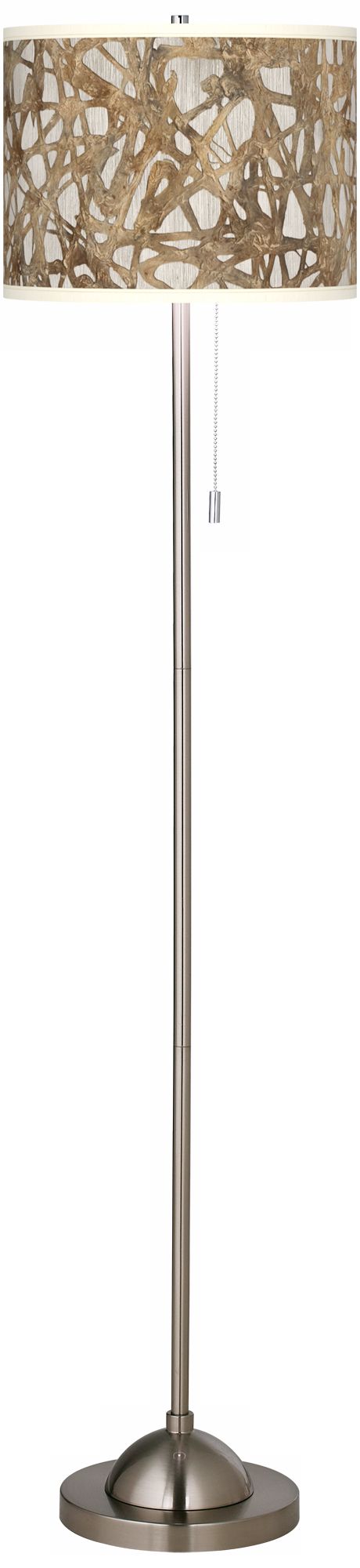 Organic Nest Giclee Contemporary Floor Lamp