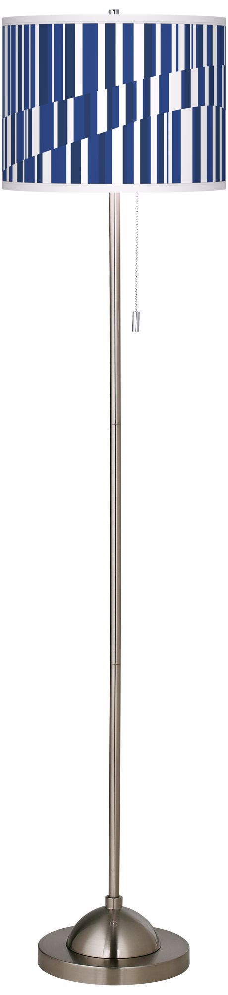 Techno River Giclee Contemporary Floor Lamp