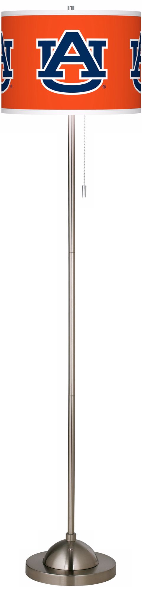 Auburn University Brushed Nickel Floor Lamp
