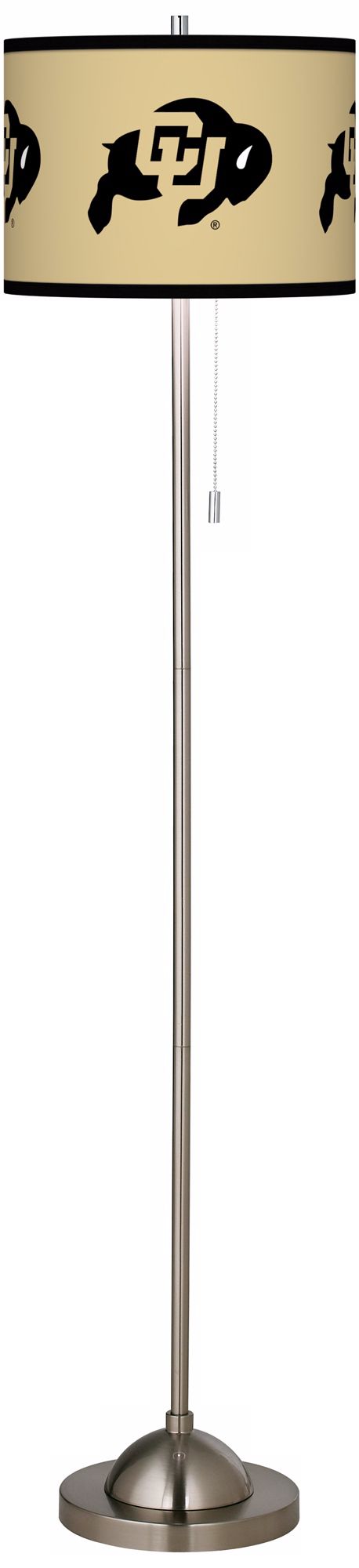 University of Colorado Brushed Nickel Floor Lamp