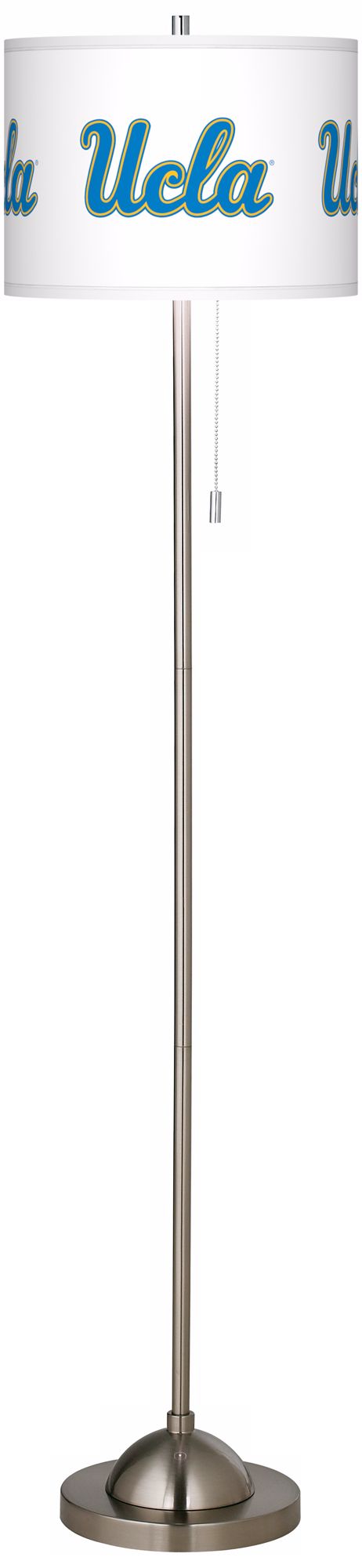 University of California Los Angeles Brushed Nickel Floor Lamp