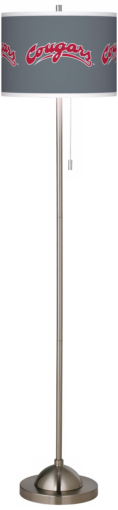 Washington State University Brushed Nickel Floor Lamp